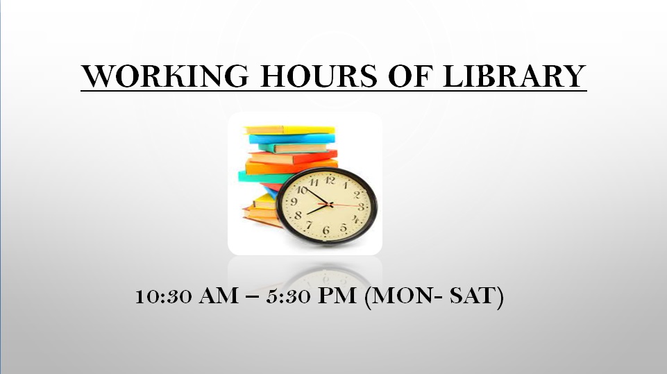 Working Hours Of Library